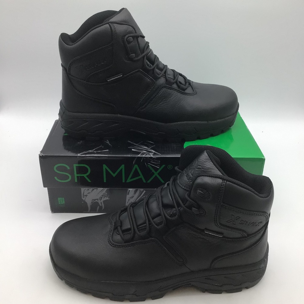 SR Max Denali SRM2650 Mens Size 10.5 Black Composite Toe Waterproof Boots NEW‎